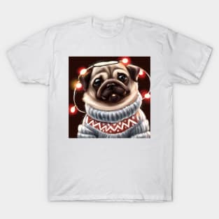 Cute Pug Drawing T-Shirt